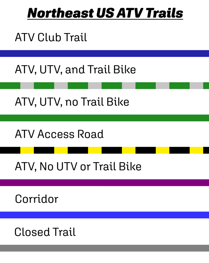 Northeast US ATV Trail Legend
